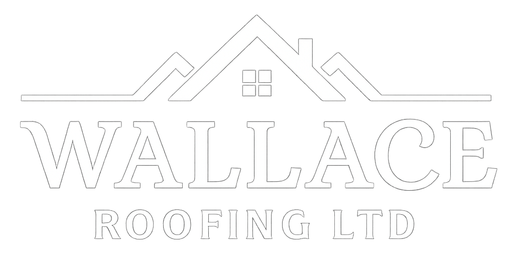 wallace roofing logo white